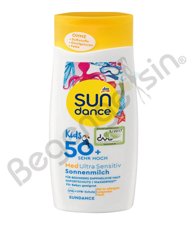 SunDance Kids Med Ultra Sensitive Sonnenmilch Güneş Sütü Ultra Hassas50+