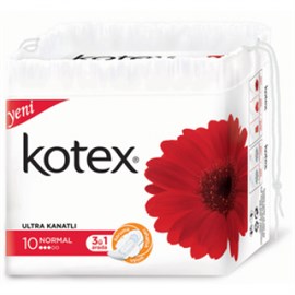 Kotex Ultra Kanatlı 10 NORMAL 3ü1 arada