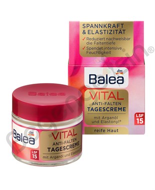 Balea Tagescreme VITAL Anti-Falten LSF15, 50 ml